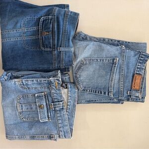 Women’s Blue Denim Jeans Lot of 3 - Classic Light &  Medium Wash